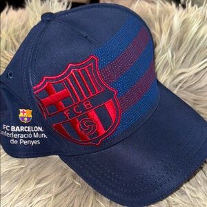 FC Barcelona Navy Cap with Red and Blue Stripes